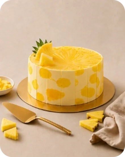 Pineapple Floral Cake