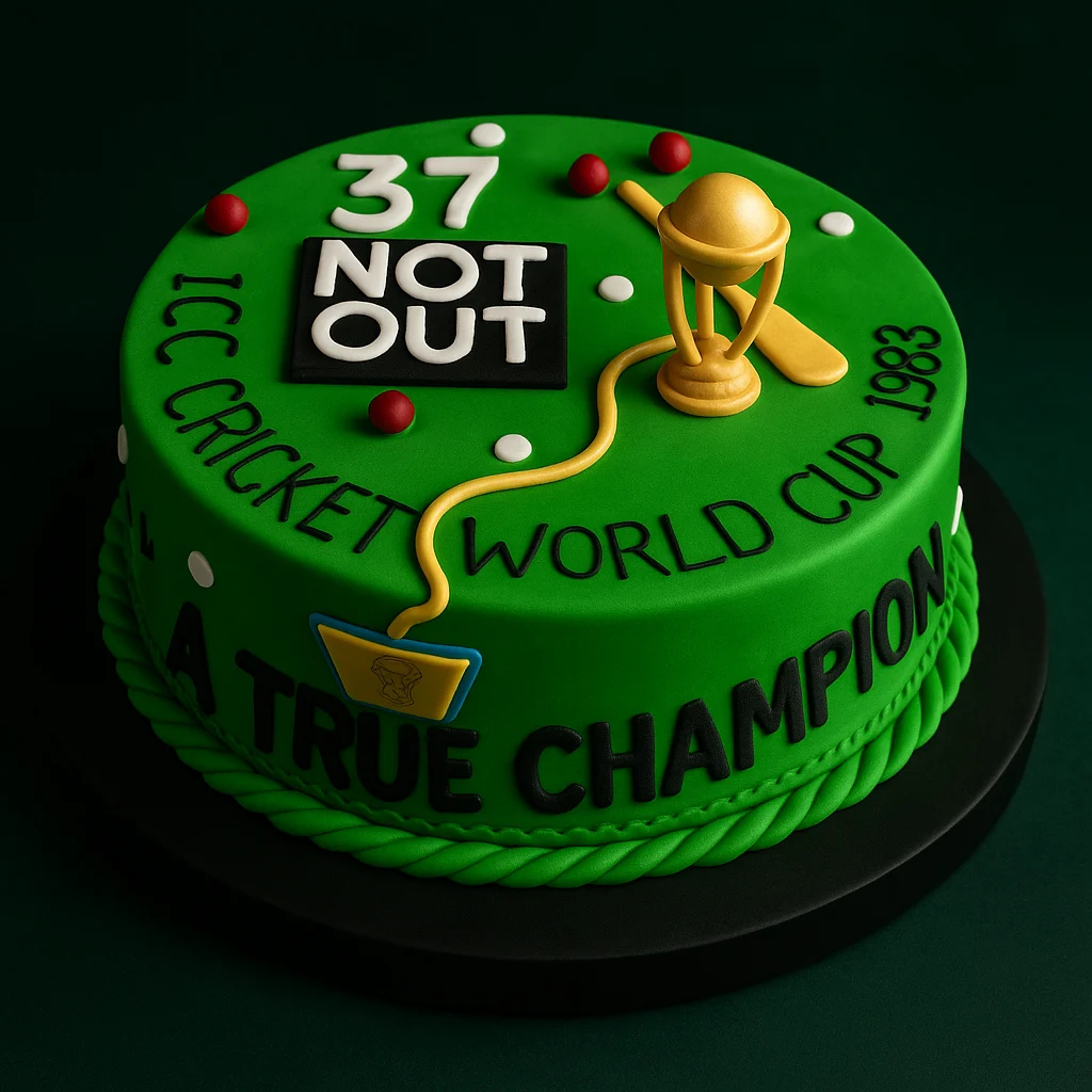 1983 World Cup Champion Cake - TF Cakes Online Delivery Freshly baked handcrafted 1983 World Cup Champion Cake – Cake design by TF Cakes