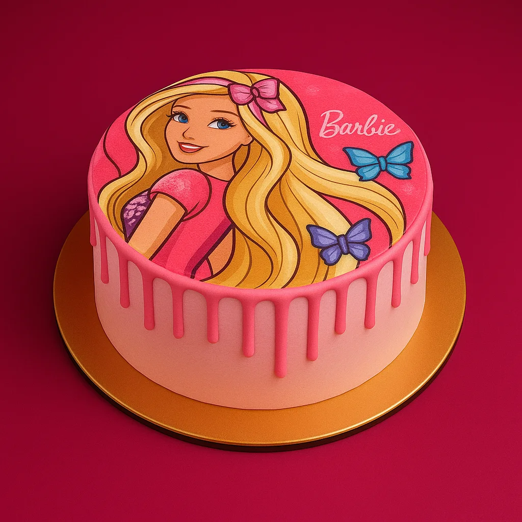 Barbie Drip Cake - TF Cakes Online Delivery Freshly baked handcrafted Barbie Drip Cake – Cake design by TF Cakes