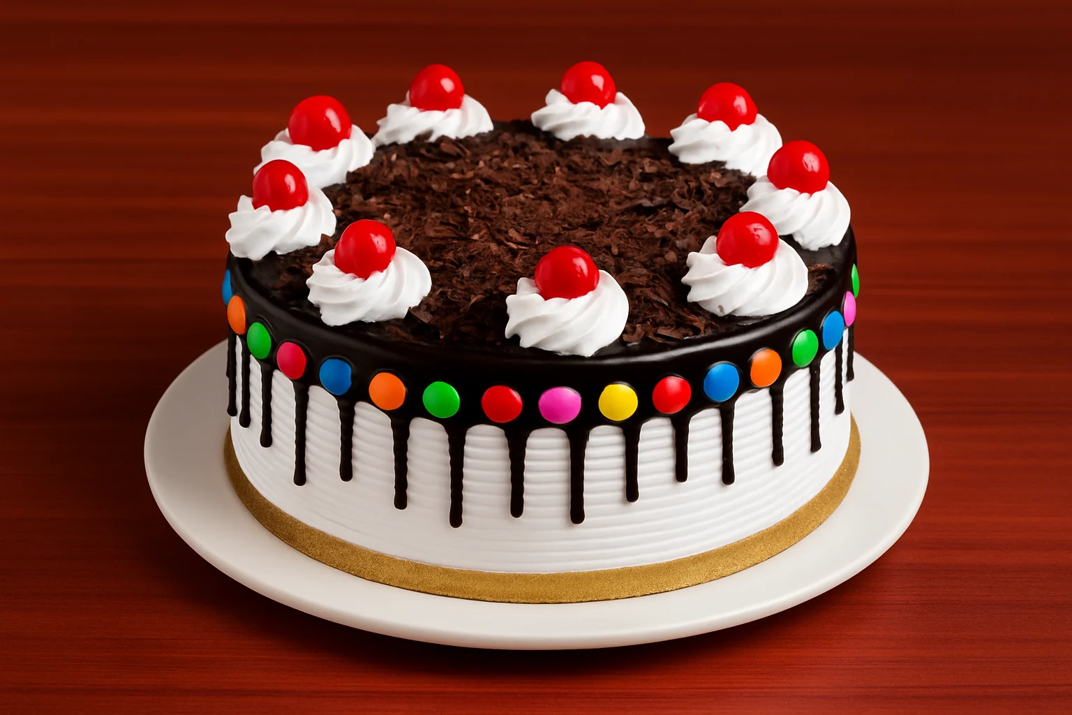 Gems Drip Forest Cake - Fresh Eggless Cake Delivery | TF Cakes (View 1)