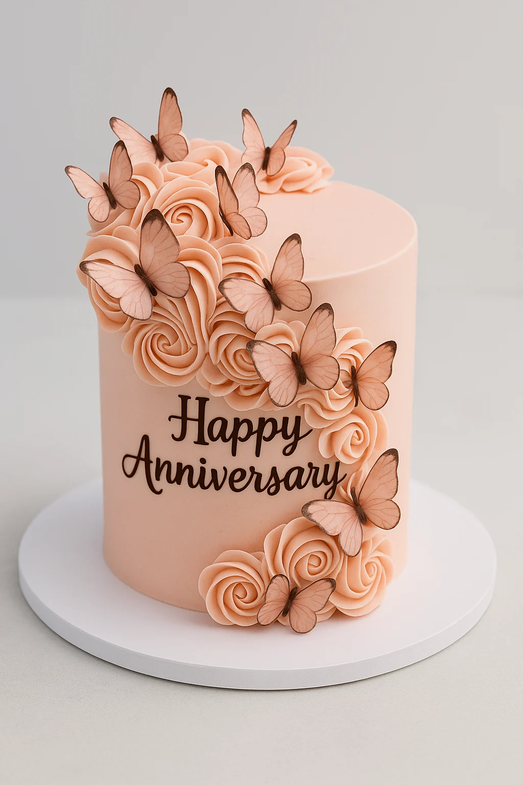 Butterfly Anniversary Cake - TF Cakes Online Delivery Freshly baked handcrafted Butterfly Anniversary Cake – Cake design by TF Cakes
