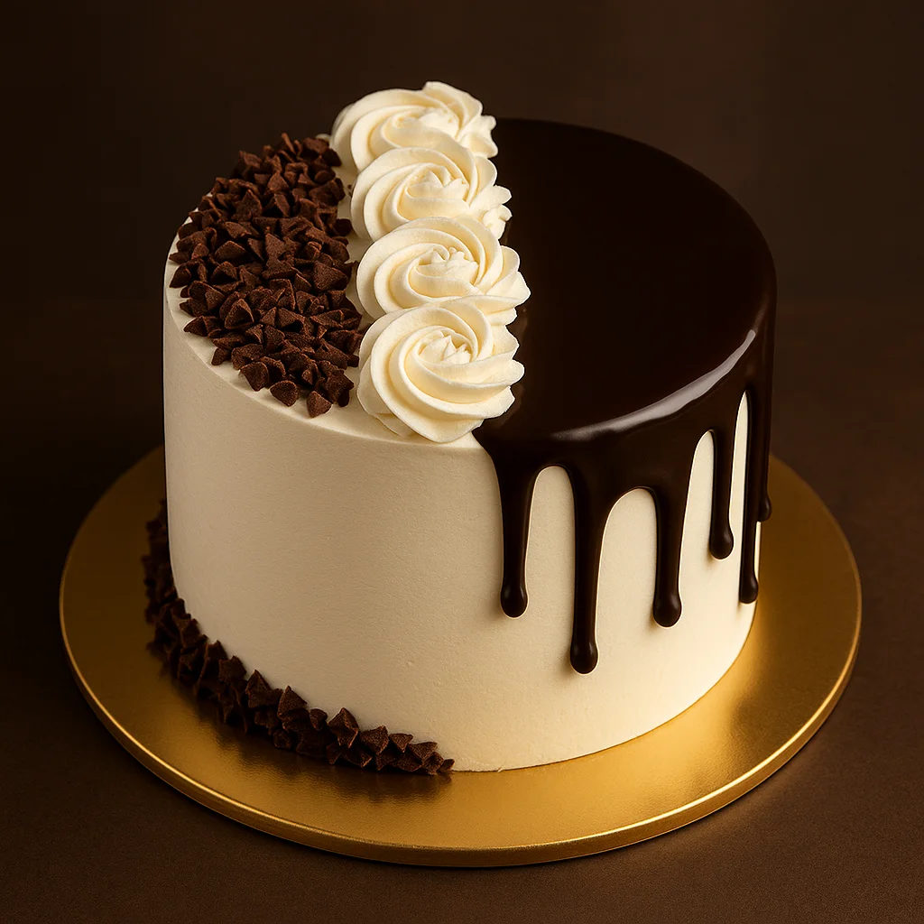 Chocolate Chip Drip Cake - TF Cakes Online Delivery Freshly baked handcrafted Chocolate Chip Drip Cake – Cake design by TF Cakes