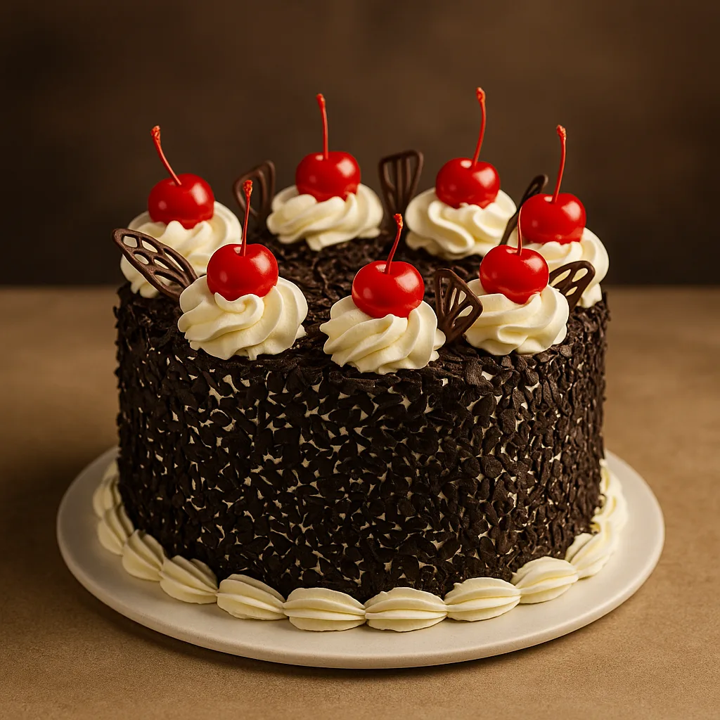 Chocolate Drip Cherry Cake - TF Cakes Online Delivery Freshly baked handcrafted Chocolate Drip Cherry Cake – Cake design by TF Cakes