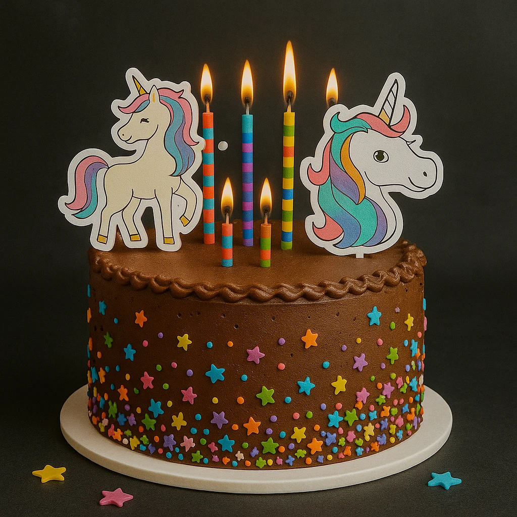 Chocolate Sprinkles Unicorn Cutout Cake - TF Cakes Online Delivery Freshly baked handcrafted Chocolate Sprinkles Unicorn Cutout Cake – Cake design by TF Cakes