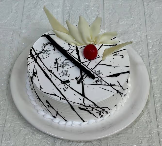 Chocolate Vanilla Cake - TF Cakes Online Delivery Freshly baked handcrafted Chocolate Vanilla Cake – Cake design by TF Cakes