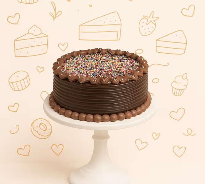 Chocolaty Birthday Cake - TF Cakes Online Delivery Freshly baked handcrafted Chocolaty Birthday Cake – Cake design by TF Cakes