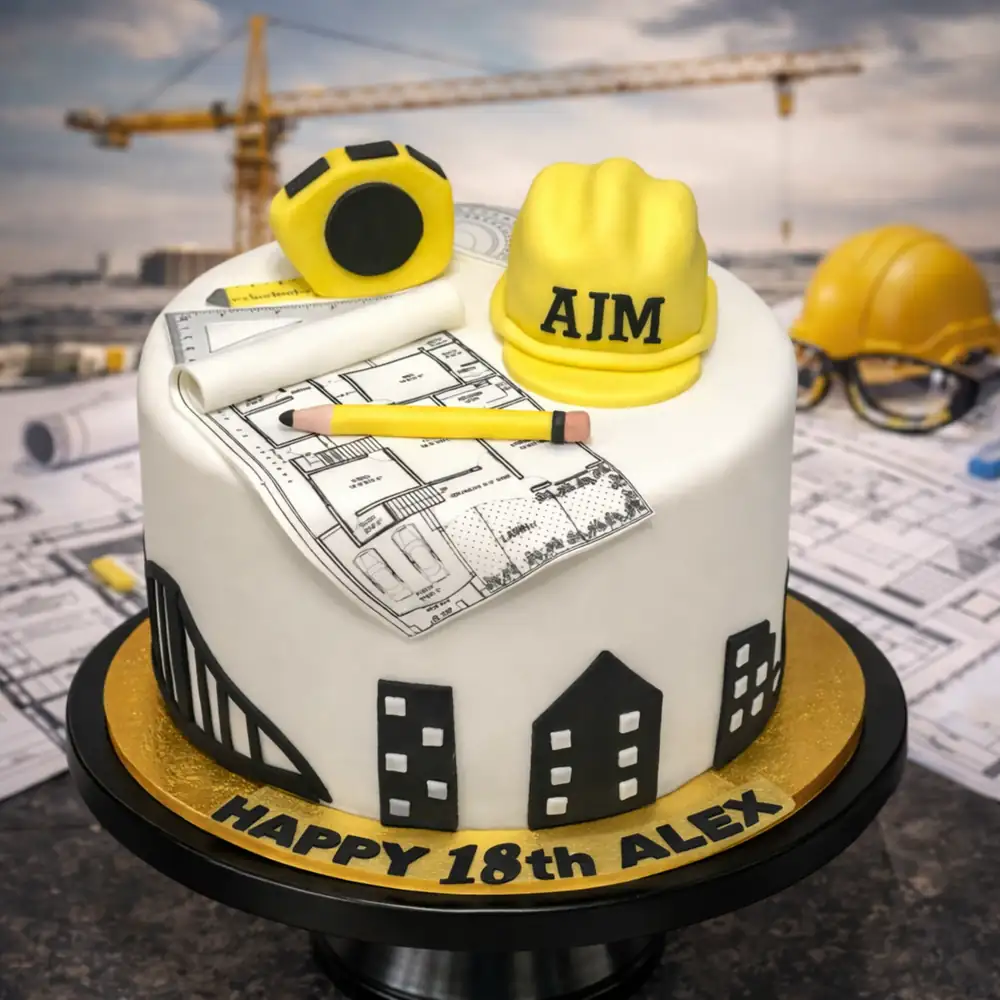 Engineer Tools Theme Cake - TF Cakes Online Delivery Freshly baked handcrafted Engineer Tools Theme Cake – Cake design by TF Cakes