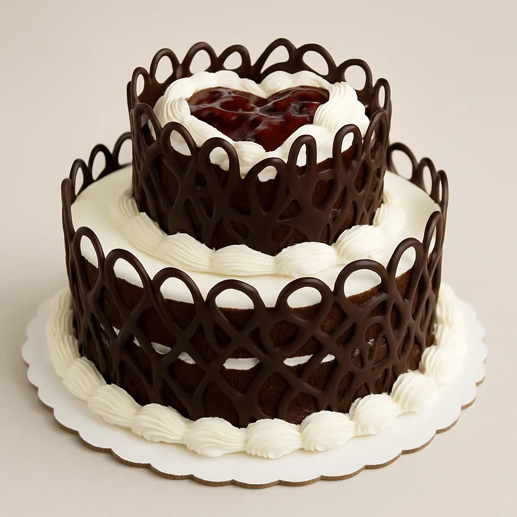 Ivory Black Forest Cake - TF Cakes Online Delivery Freshly baked handcrafted Ivory Black Forest Cake – Cake design by TF Cakes
