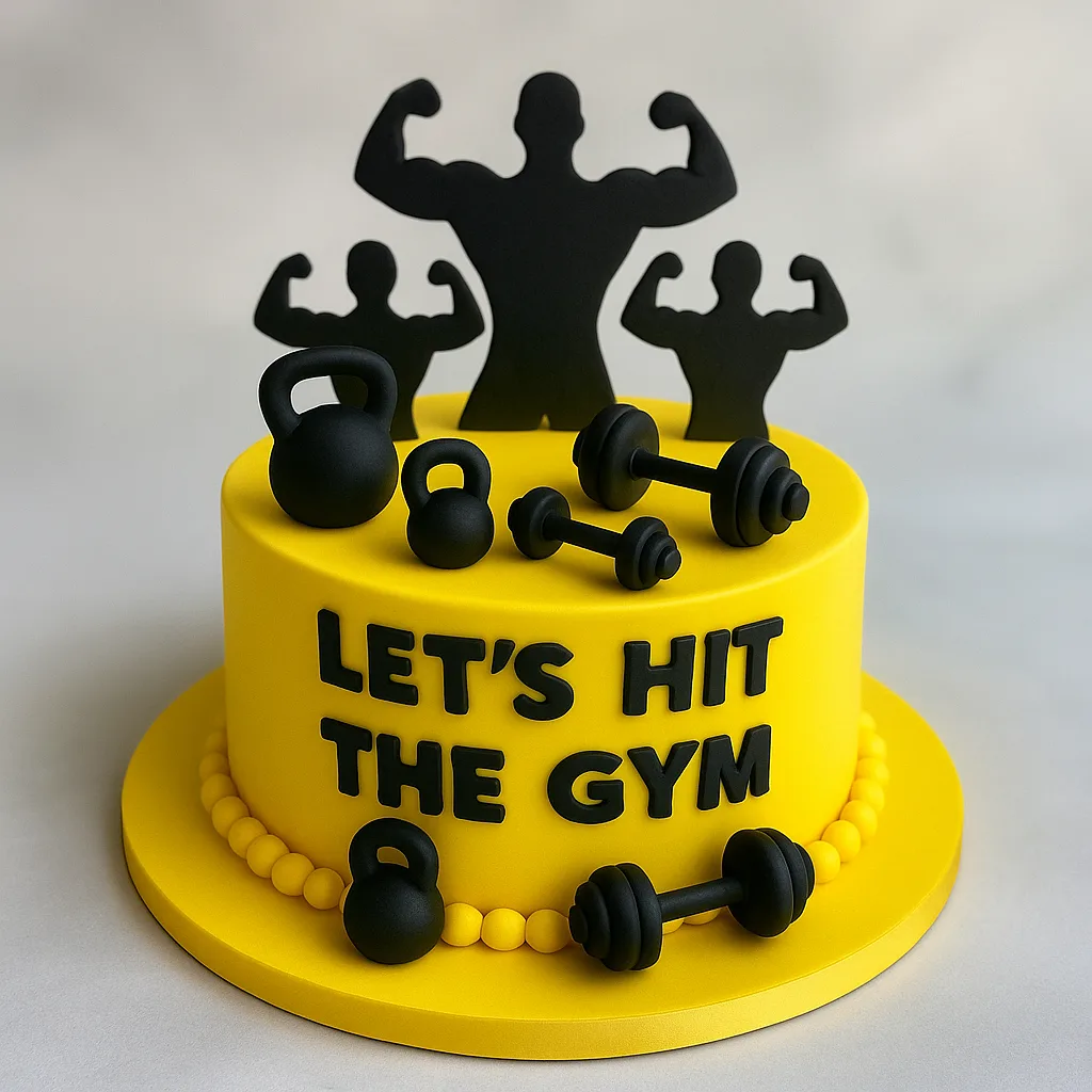 Lets Hit the Gym Cake - TF Cakes Online Delivery Freshly baked handcrafted Lets Hit the Gym Cake – Cake design by TF Cakes