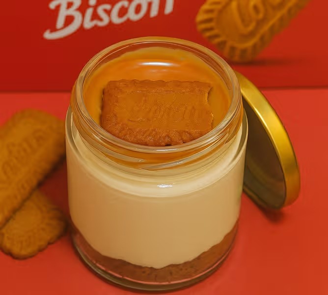 Lotus Biscoff Cheese Jar Cake - TF Cakes Online Delivery Freshly baked handcrafted Lotus Biscoff Cheese Jar Cake – Cake design by TF Cakes