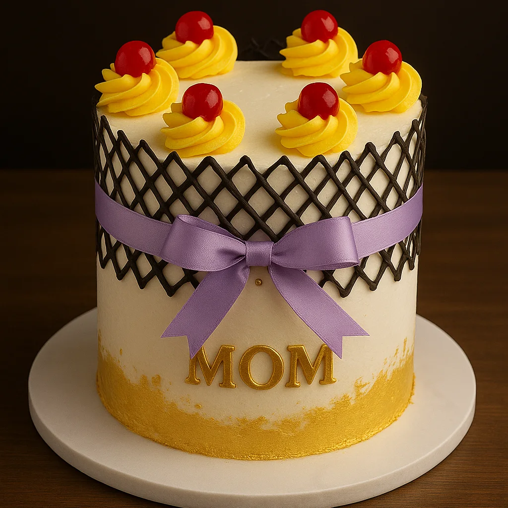 Mom Special Cherry Cake - TF Cakes Online Delivery Freshly baked handcrafted Mom Special Cherry Cake – Cake design by TF Cakes