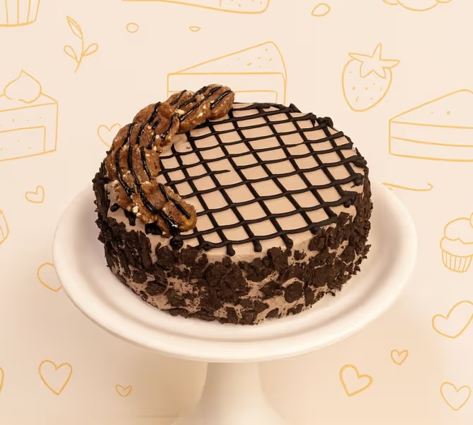 Nutty Rocher Cake - TF Cakes Online Delivery Freshly baked handcrafted Nutty Rocher Cake – Cake design by TF Cakes