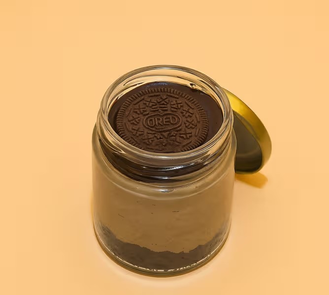 Oreo Overload Cheese Jar Cake - TF Cakes Online Delivery Freshly baked handcrafted Oreo Overload Cheese Jar Cake – Cake design by TF Cakes