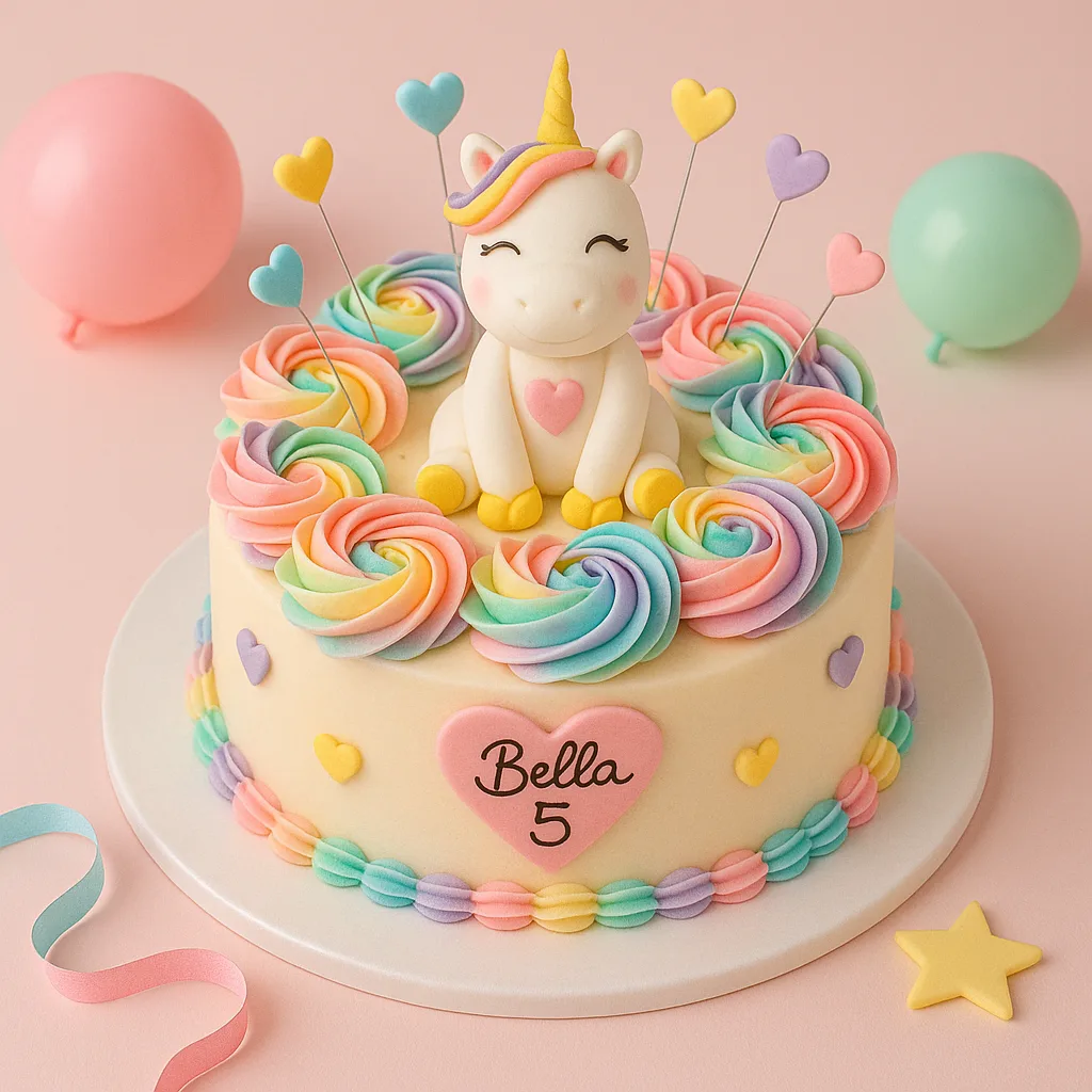 Pastel Butterfly Floral Unicorn Cake - TF Cakes Online Delivery Freshly baked handcrafted Pastel Butterfly Floral Unicorn Cake – Cake design by TF Cakes