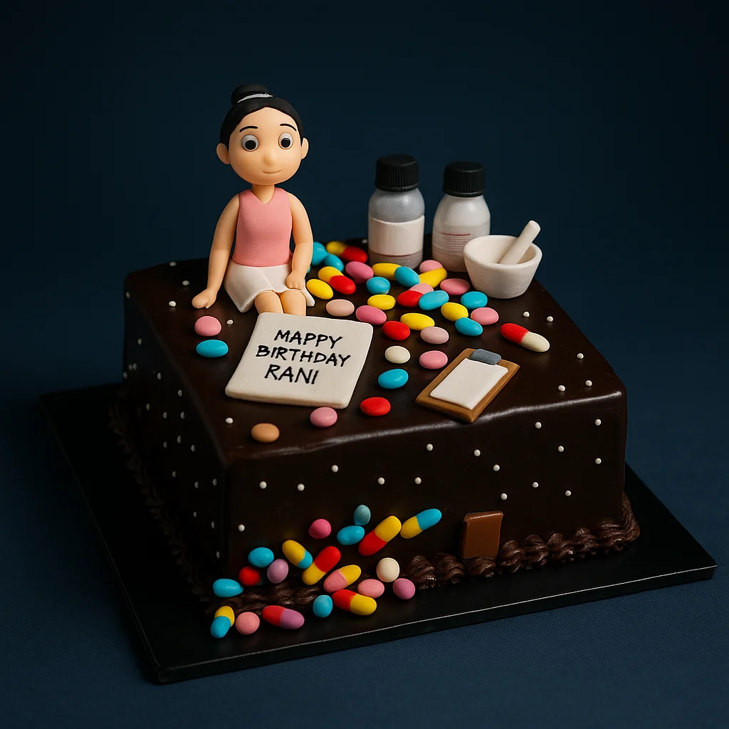 Pharmacist Birthday Medicine Cake