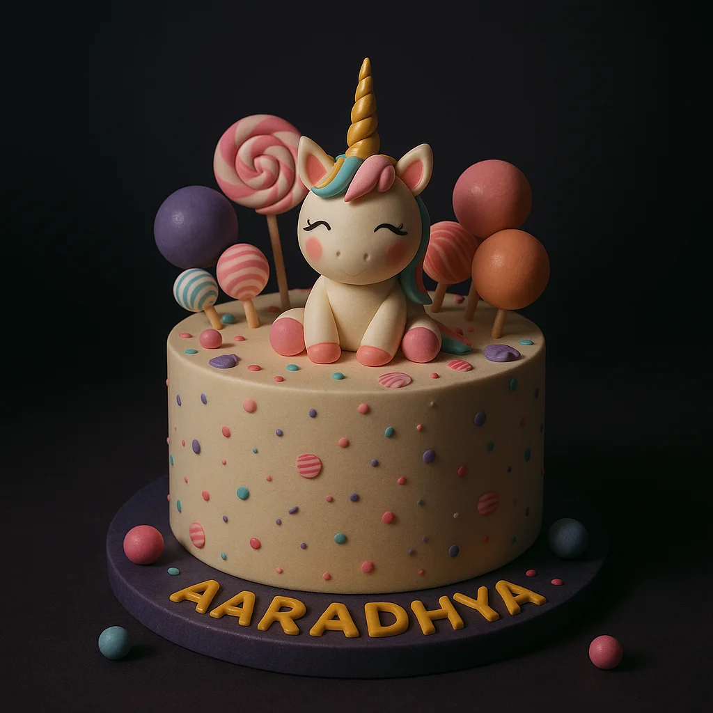 Pink Ruffle Unicorn Cake with Crown - TF Cakes Online Delivery Freshly baked handcrafted Pink Ruffle Unicorn Cake with Crown – Cake design by TF Cakes