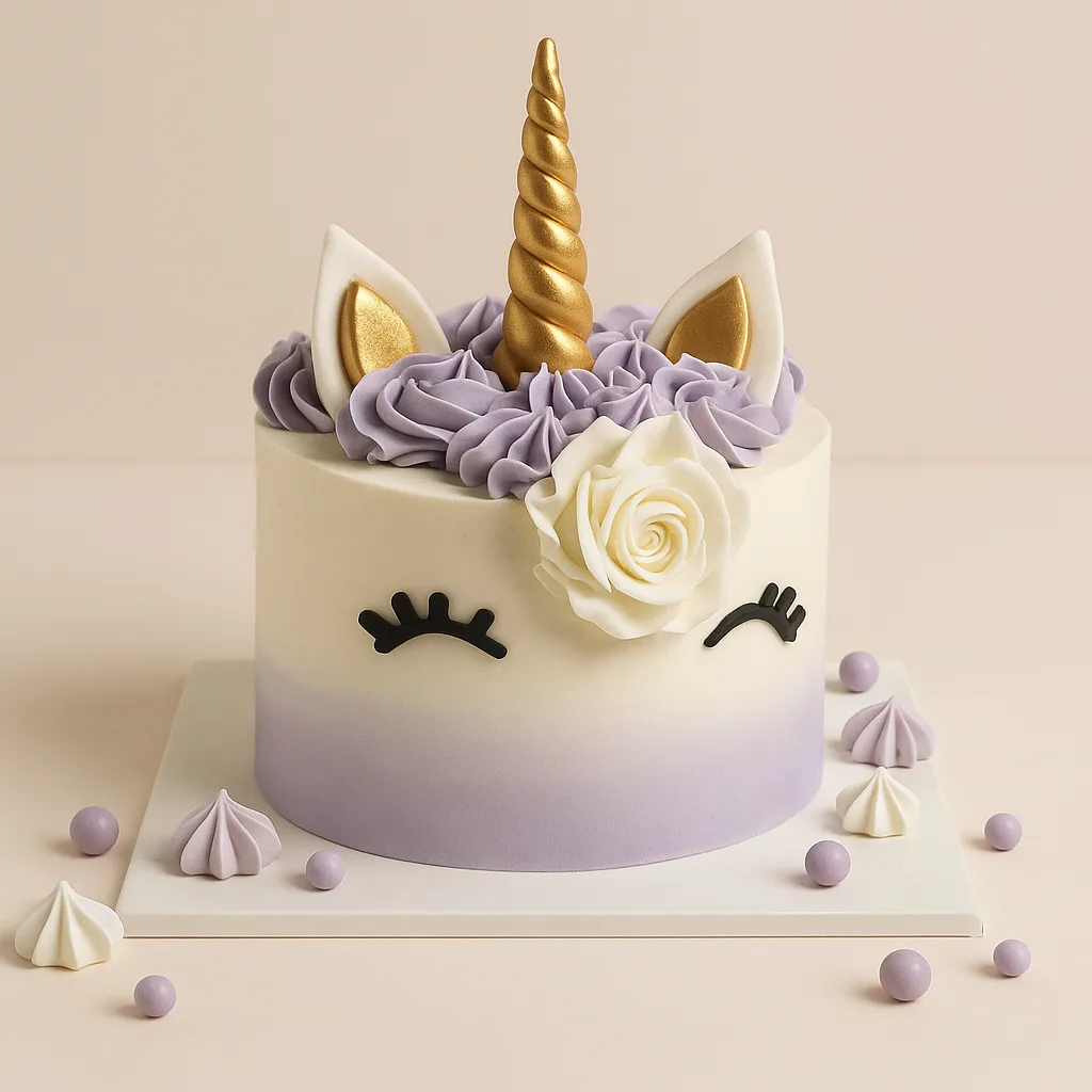 Rosette Unicorn Cake - TF Cakes Online Delivery Freshly baked handcrafted Rosette Unicorn Cake – Cake design by TF Cakes