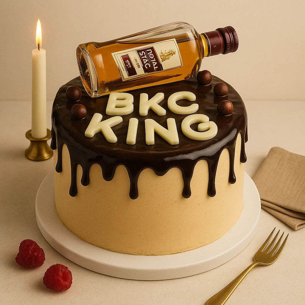 Royal Stag BKC King Cake - TF Cakes Online Delivery Freshly baked handcrafted Royal Stag BKC King Cake – Cake design by TF Cakes