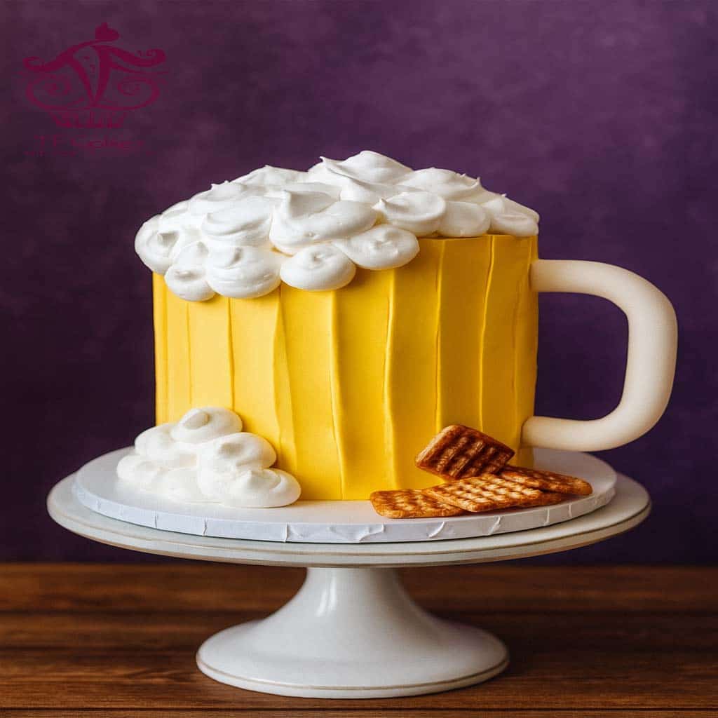 Beer Mug Theme Cake - TF Cakes Online Delivery Freshly baked handcrafted Beer Mug Theme Cake – Cake design by TF Cakes