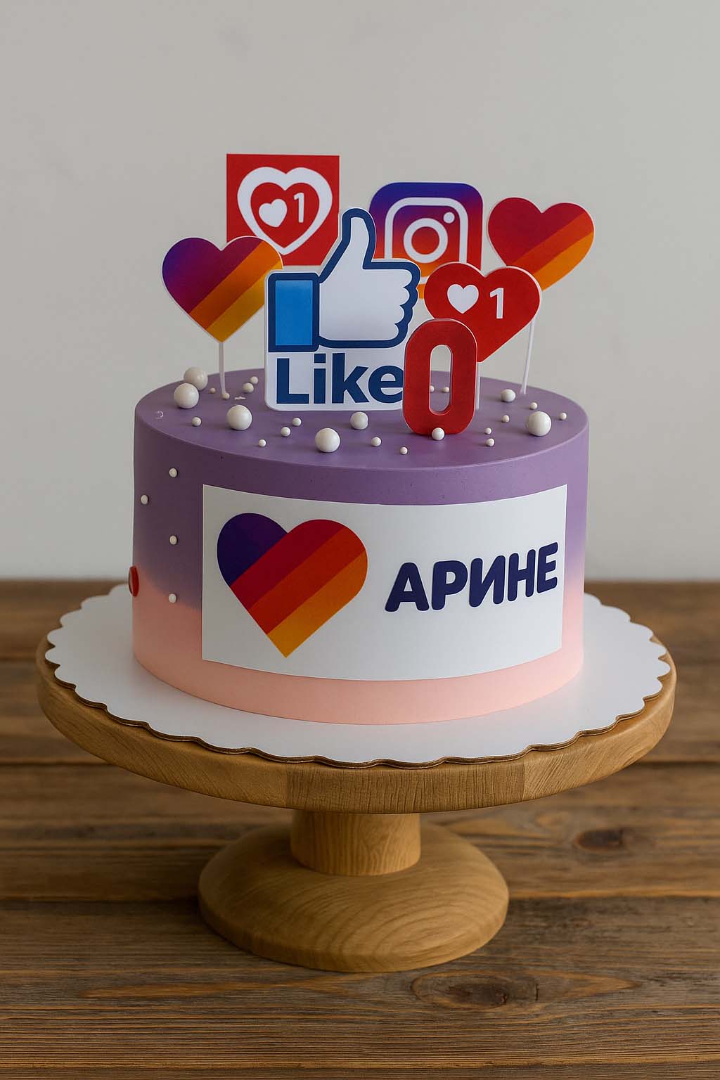 Social Media Like Cake - TF Cakes Online Delivery Freshly baked handcrafted Social Media Like Cake – Cake design by TF Cakes