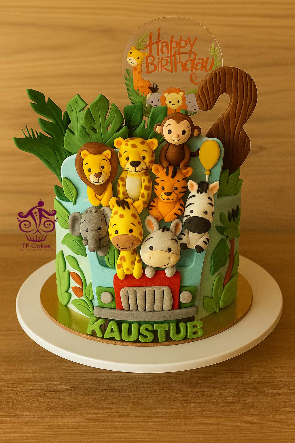 Jungle Safari Jeep Cake - TF Cakes Online Delivery Freshly baked handcrafted Jungle Safari Jeep Cake – Cake design by TF Cakes