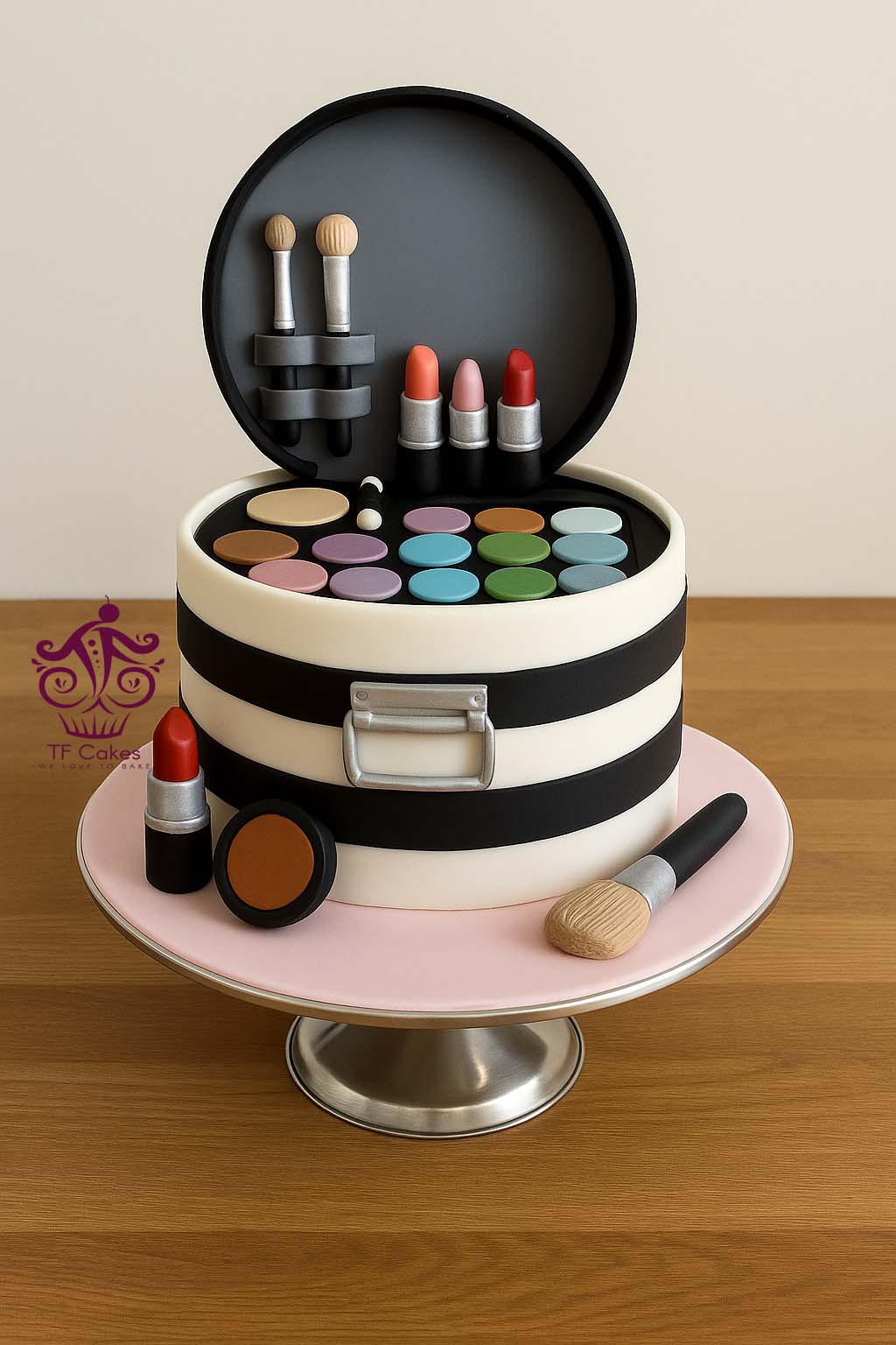 Makeup Kit Box Cake - TF Cakes Online Delivery Freshly baked handcrafted Makeup Kit Box Cake – Cake design by TF Cakes