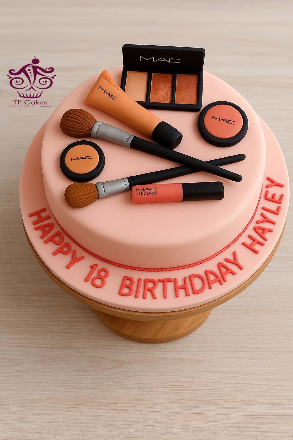 MAC Makeup Theme Cake - TF Cakes Online Delivery Freshly baked handcrafted MAC Makeup Theme Cake – Cake design by TF Cakes