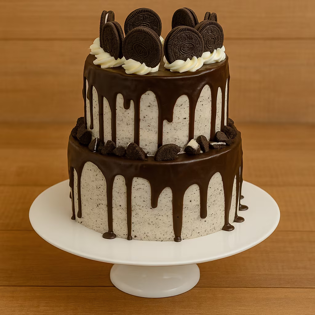 Oreo Drip Delight Cake - TF Cakes Online Delivery Freshly baked handcrafted Oreo Drip Delight Cake – Cake design by TF Cakes