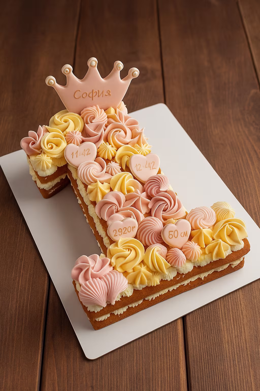 Princess Theme Number 1 Cake - TF Cakes Online Delivery Freshly baked handcrafted Princess Theme Number 1 Cake – Cake design by TF Cakes