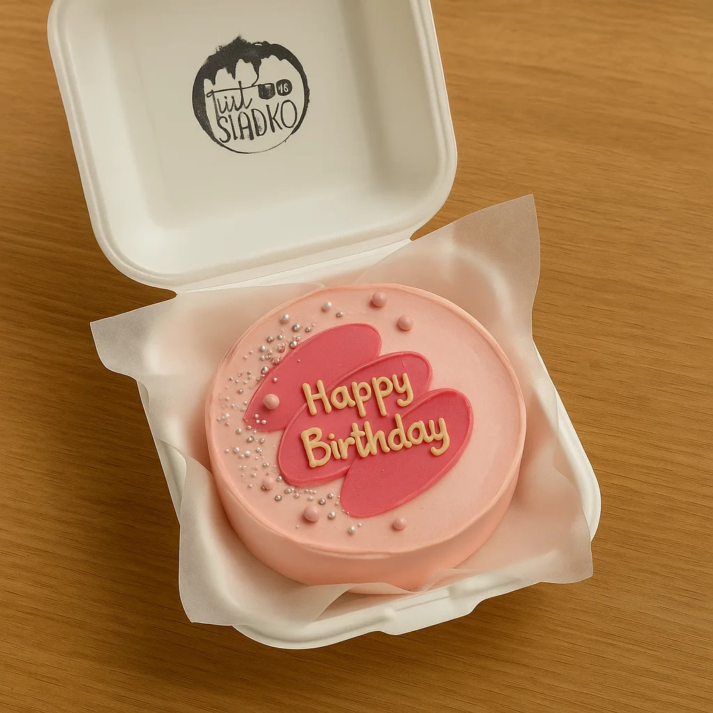 Pink Heart Design Bento Cake - TF Cakes Online Delivery Freshly baked handcrafted Pink Heart Design Bento Cake – Cake design by TF Cakes