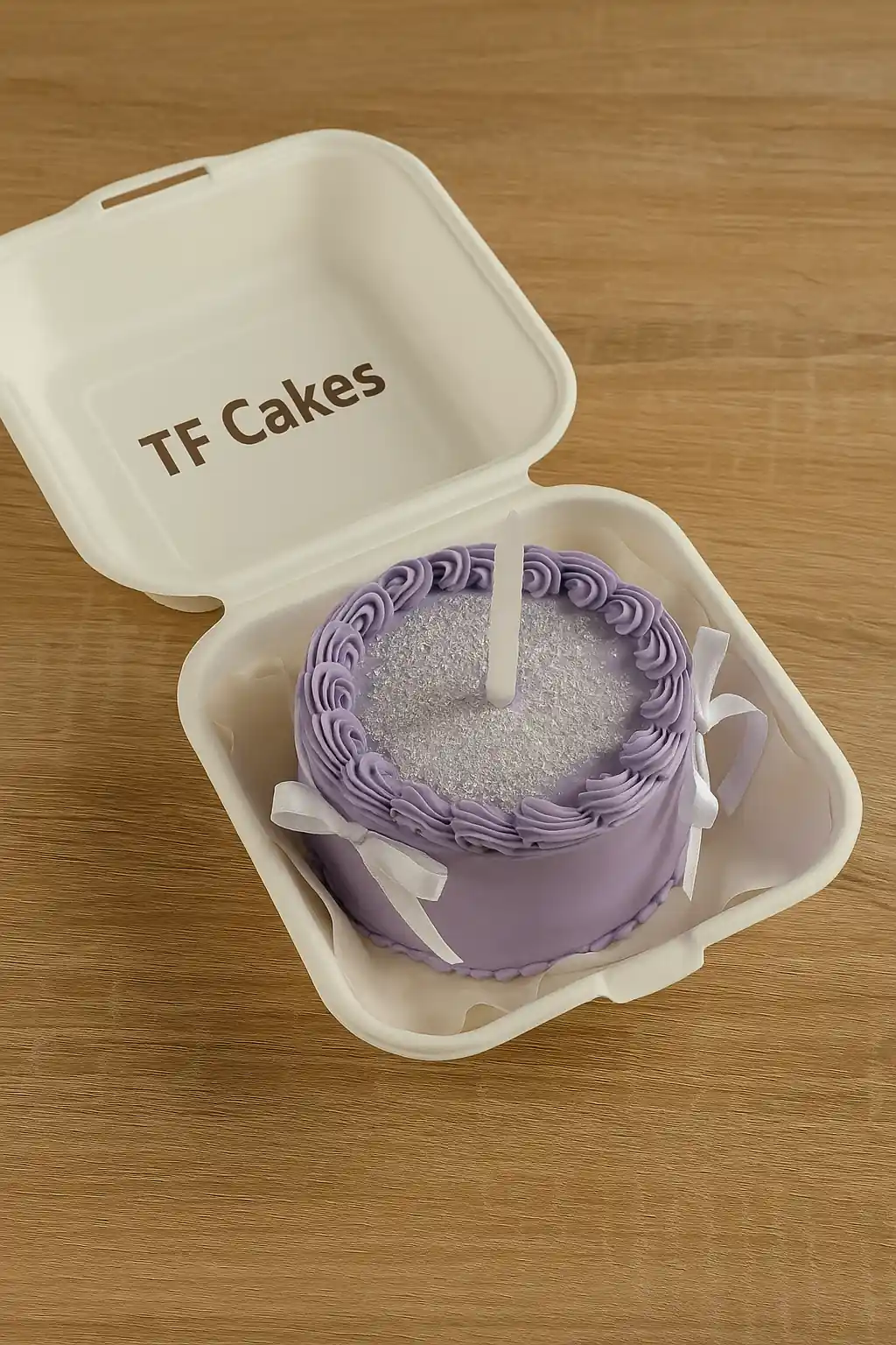 Purple Glittery Bento Cake - TF Cakes Online Delivery Freshly baked handcrafted Purple Glittery Bento Cake – Cake design by TF Cakes