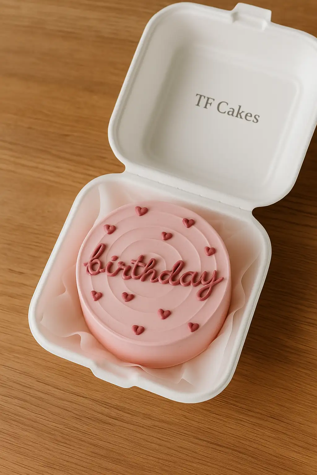 Love You Heart Bento Cake - TF Cakes Online Delivery Freshly baked handcrafted Love You Heart Bento Cake – Cake design by TF Cakes