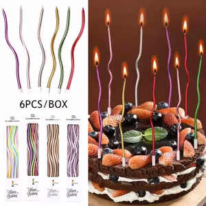 Freshly baked handcrafted Twist Birthday Candle – Cake design by TF Cakes