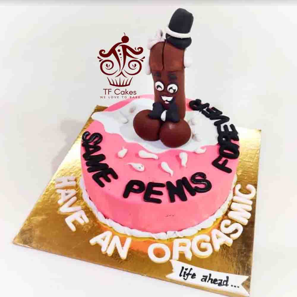 Cartoon Bachelorette Party Cake - TF Cakes Online Delivery Freshly baked handcrafted Cartoon Bachelorette Party Cake – Cake design by TF Cakes