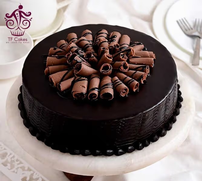 Tripple Chocolate Cake - TF Cakes Online Delivery Freshly baked handcrafted Tripple Chocolate Cake – Cake design by TF Cakes