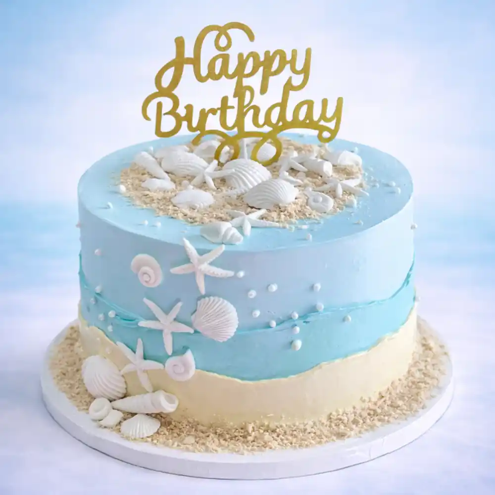 Underwater Mermaid Birthday Cake - TF Cakes Online Delivery Freshly baked handcrafted Underwater Mermaid Birthday Cake – Cake design by TF Cakes