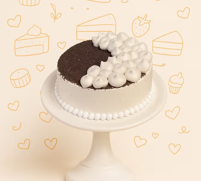 Vanilla Latte Coffee Cake - TF Cakes Online Delivery Freshly baked handcrafted Vanilla Latte Coffee Cake – Cake design by TF Cakes