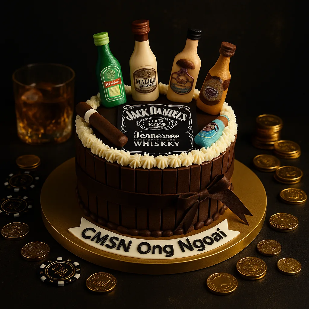 Whiskey Barrel Miniature Cake - TF Cakes Online Delivery Freshly baked handcrafted Whiskey Barrel Miniature Cake – Cake design by TF Cakes