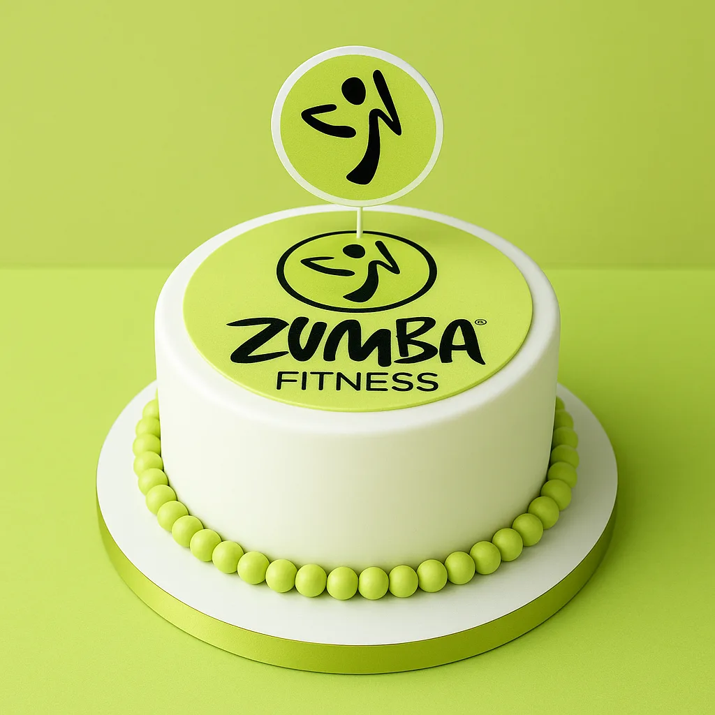 Freshly baked handcrafted Zumba Fitness Cake – Cake design by TF Cakes