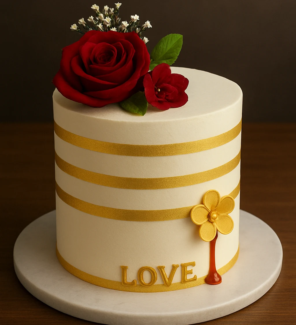 Love Celebration Cake - TF Cakes Online Delivery Freshly baked handcrafted Love Celebration Cake – Cake design by TF Cakes
